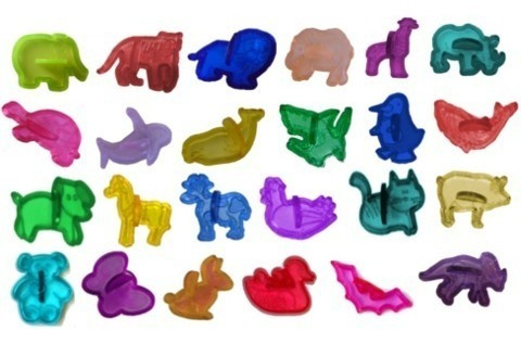 Kit Animales - 24 Moldes Por $ 100 Para Masa Tipo Play Doh
