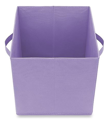 Juego De 6 Cubos De Almacenamiento Plegables De Tela Lavanda