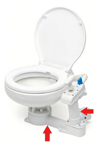 Bompa Para Vaso Sanitário Manual Marítimo P/lancha Barco