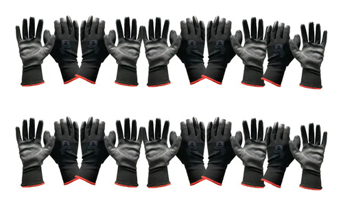 Guantes Mecánico Nylon Nitrilo Steelpro Pack 10