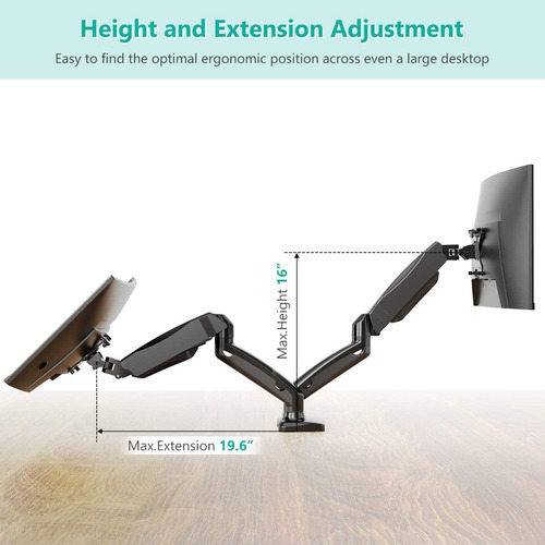 Soporte Para Monitor De Brazo Doble