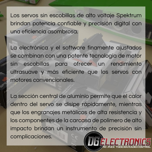 Mini Servo Spektrum A5070 Digital Hv Alto Torque Y Velocidad