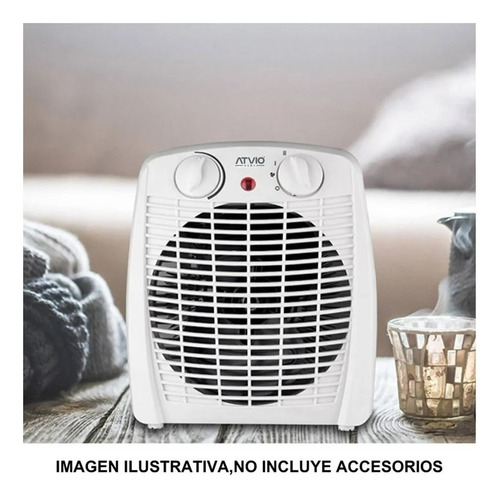 Calefactor Atvio Portátil Eléctrico Blanco 23cm 1500w Blanco
