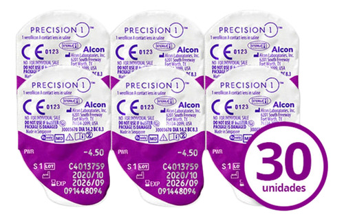 4 Caixas Lentes De Contato Precision 1 Day Leve 4 Pague 3