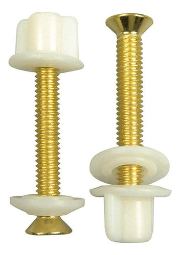 4 X Brass Toilet Seat Hinge Bolts Nuts Standard Replacement