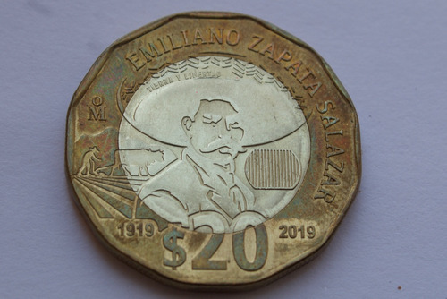 Moneda Conmemorativa Revolución Zapata