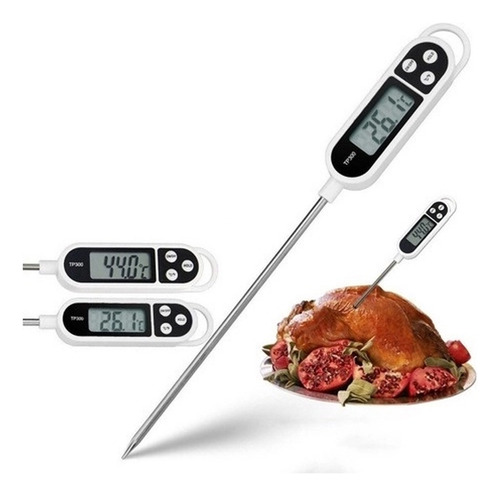 Termômetro Culinário Com Tela Digital Vai De -50°c A 300°c