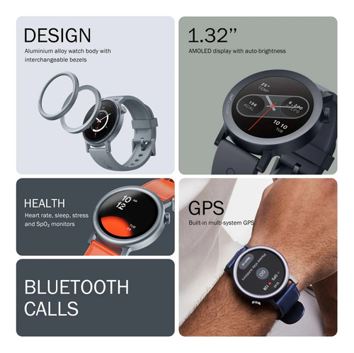 Reloj Smart Watch Nothing Cmf Pro 2 Gps 120 Modos Deportivo Gris Silicona Líquida Naranja Gris