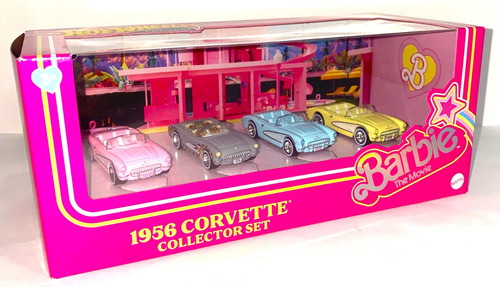 Barbie The Movie Hot Wheels Corvette 4-pack