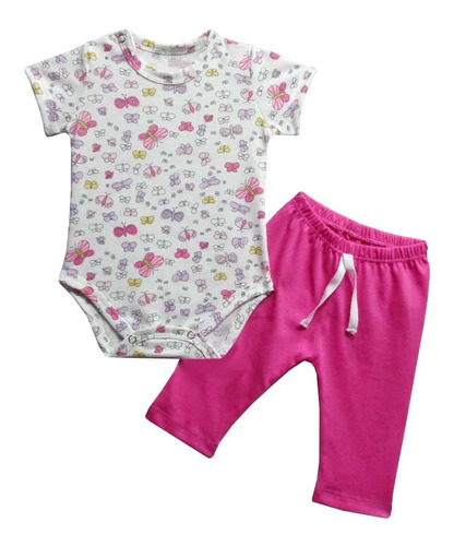 Ajuar Set Conjunto Para Bebe Body + Pantalón De Algodon