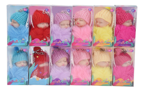 Llavero For Muñeca, Bebé Dormido, A La Moda, Niña, 12 Pieza