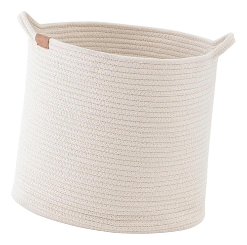 Canasta De Algodón Tejido De Cuerda, Cesta De Sg