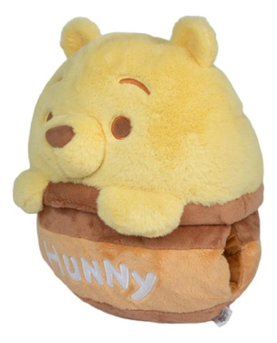 Peluche Winnie Pooh 40 Cm 3 En 1 Frazada Cojín Y Almohada Amarillo Lisa