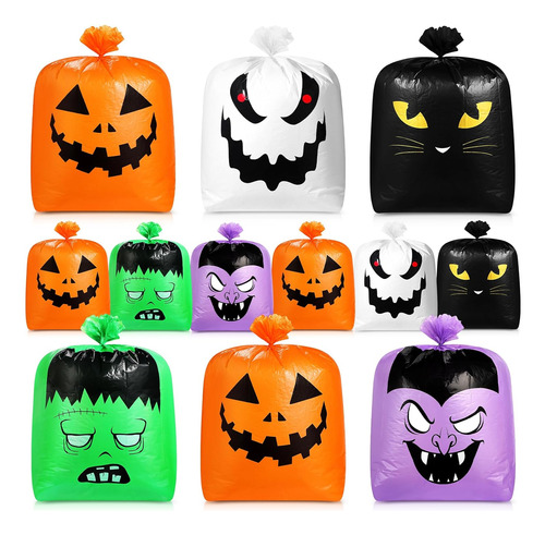 24 Bolsas De Hojas De Calabaza De Halloween, Bolsas De ...