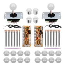 Comprar Kit 2 Jugadores Arcade Mame Bartop Consola Palanca Botones