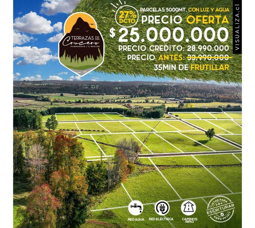 Imagen 3 de 12 de Parcela Region De Los Lagos, 5000 M2 Luz Agua