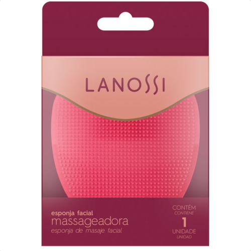 Esponja Facial Massageadora Silicone Skin Care Lanossi