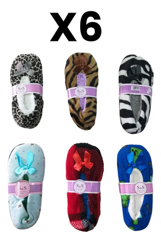 6 Pantuflas Babuchas De Dama