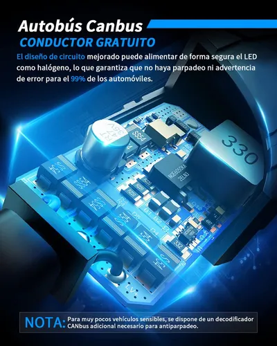 Kit De Faros Led 9003/h4, Haz Alto/bajo, 6000 K
