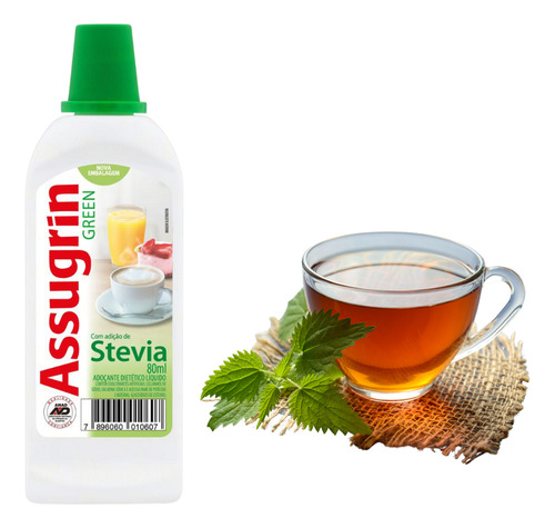 Kit 6 Adoçantes Líquido C/ Stevia Assugrin 80ml