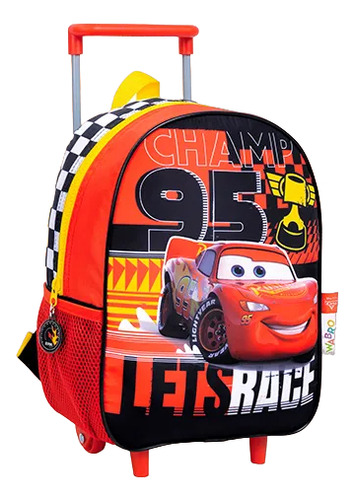 Mochila Carro 12 Cars Champ Negro/rojo Deporfan