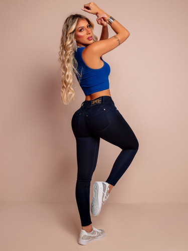 Imagem 4 de 9 de Calça Pit Bull Pitbull Jeans Feminina 35751 Modela Bumbum