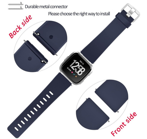 Imagen 5 de 9 de 3 Mallas Para Reloj Fitbit Versa / Versa 2 / Talle Small