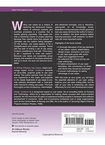 Book : Writing Effective Use Cases - Cockburn, Alistair