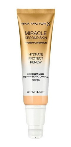 Imagen 3 de 5 de Base De Maquillaje Max Factor Miracle Second Skin