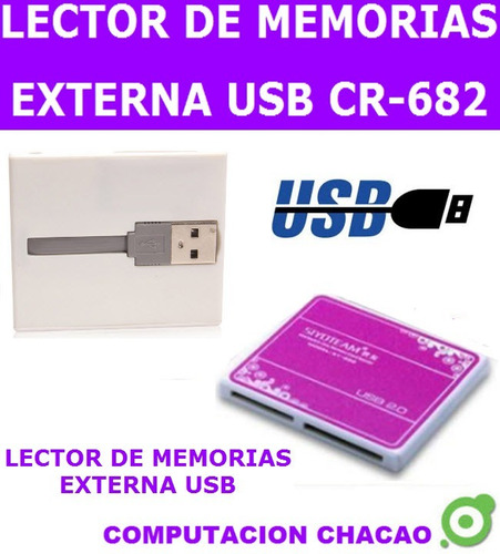 Lector Memoria Micro Sdhc Sd Laptop Pc Conexion Usb 2.0 Ccc