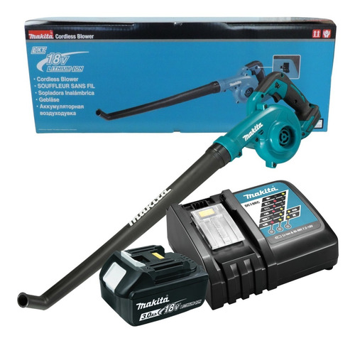 Imagen 1 de 10 de Sopladora Hojas Electrico A Bateria + Cargador 18v Makita