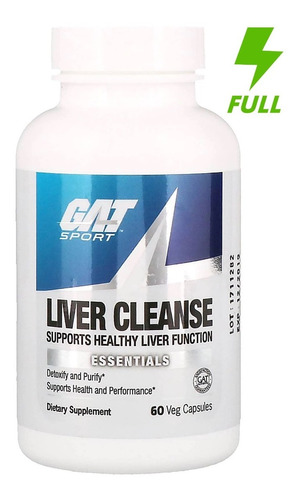 Gat Liver Cleanse 60 Caps Protector Hepatico Vitaminas Sabor Capsulas