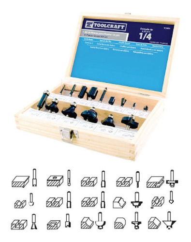Kit De 15 Cuchillas ( Brocas ) Para Router