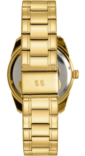 Relógio Feminino Seculus Multifunção Dourado 20557lpsvds2