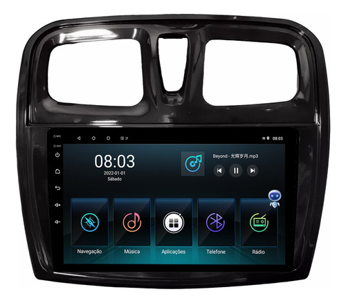 Multimidia Sandero 15/19 9p Qled Android Carplay 2gb 32gb