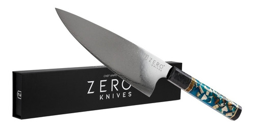 Imagen 1 de 6 de Cuchillo Acero Damasco 8,0'' - Zero Knives - Blend Mammoth