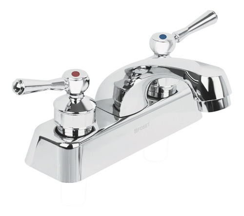 Imagen 1 de 2 de Mezcladora Lavabo Cuello Corto Manerales Palanca Foset 45511