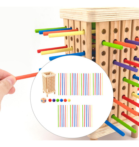 Juguete De Palo Para Niños, Juguete De Tablero De Cuadrado