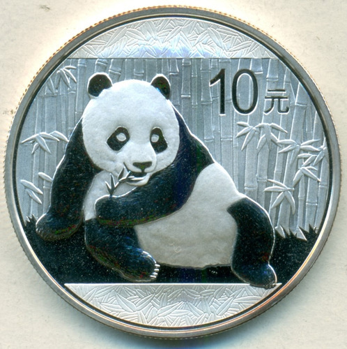 China Moneda Onza De Plata Pura 10 Yuan 2015 Proof C/cápsula