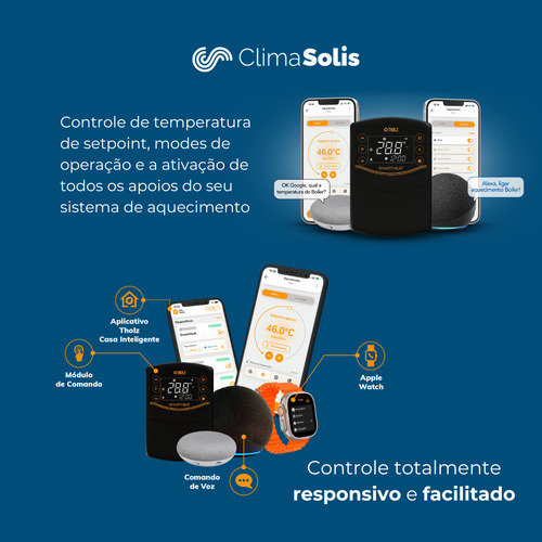 Controlador Temperatura Tsz Smartheat 2o Geração Wi-fi Tholz