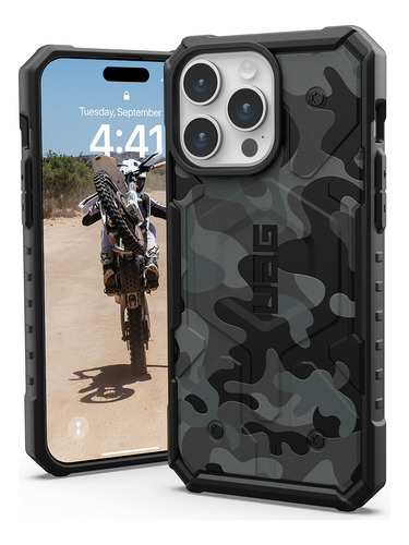 Estuche Uag Para iPhone 15 Pro Max- Pathfinder Se | Módulo Carga Magsafe | Camo | Máxima Resistencia Todoterreno | Forro Protección Contra Caídas De 5,4 Metros | 50% De Materiales Reciclados