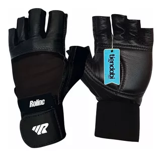 Guantes Pesas Gimnasio Cuero Muñequera Gym