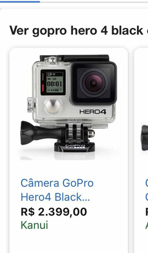 Gopro Gero 4 Black Edition + Tela Lcd+ Controle