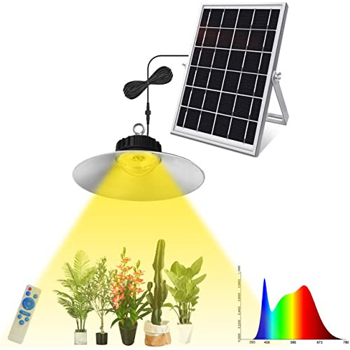 Lámpara De Cultivo De Espectro Completo Con Energía Solar, 1
