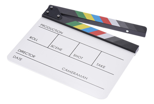 Ação Cinematográfica De Clapboard Para Cena Cortada Filme Cl