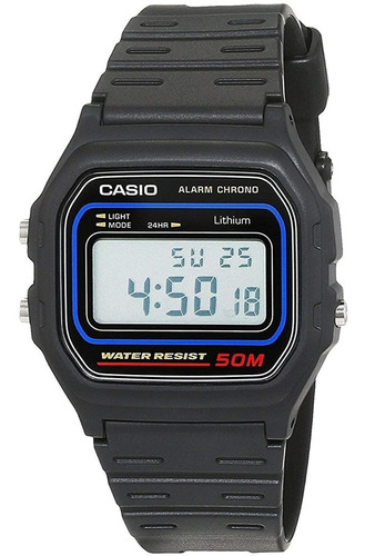Reloj Casio Sumergible W-59-1v Agente Oficial Belgrano