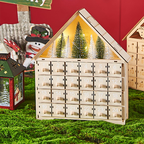 Calendario De Adviento Decoración De 24 Días Para