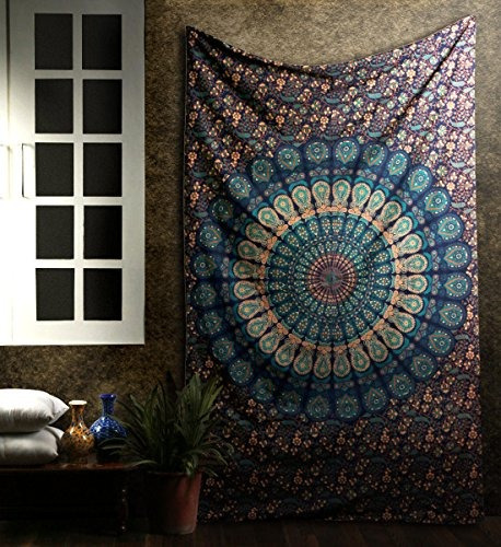 Tapiz Tapiz De Pared Tapices Mandala Colcha De Algodón Indio