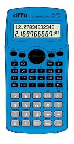 Calculadora Cifra Sc-820 Azul