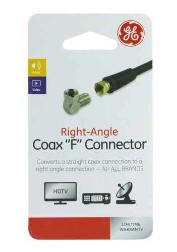 Conector Adaptador Coaxial Macho F A Hembra F El Forma De L